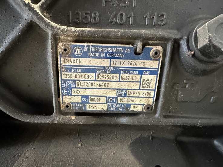 Cutie de viteze MAN TGX Euro 6 12TX2620TD - piese de schimb MAN