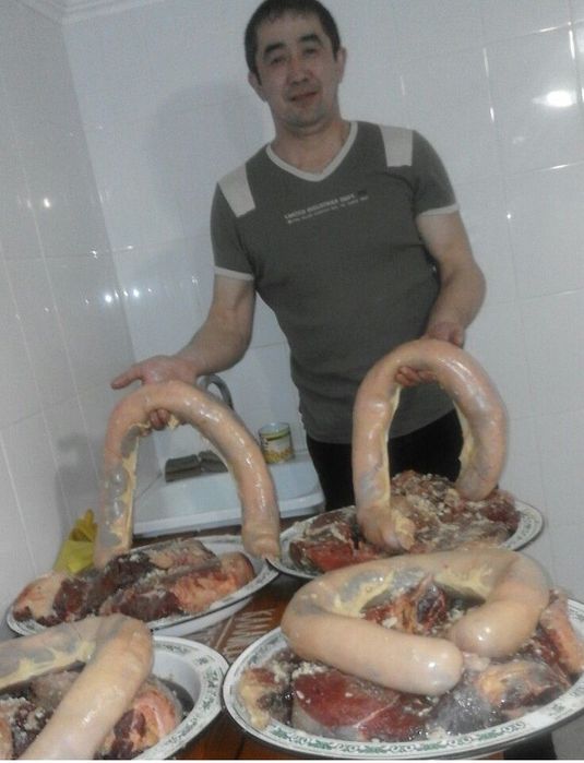 Ауызашар, тойға ет пісіру. Касапшы.