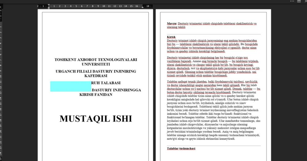 Mustaqil ish_Referat_Slayd tayyorlab beramiz.