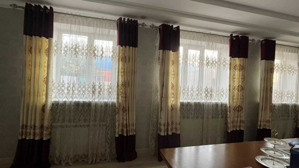 Шторы + тюль в отличном состоянии