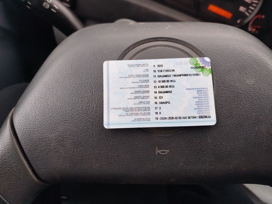 Isuzu avtobusdan terilgan 2010 yil SNJ Galovka