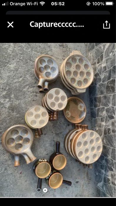 Set vesela frantuzeasca veche din ceramica