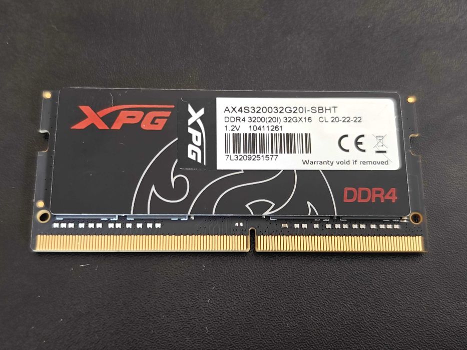 Memorie RAM laptop XPG 32 GB DDR4 3200 MHz