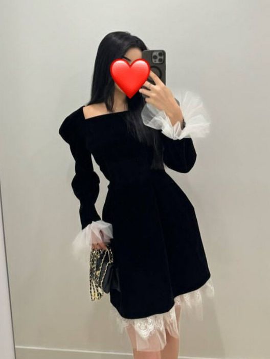 Бархатное платье