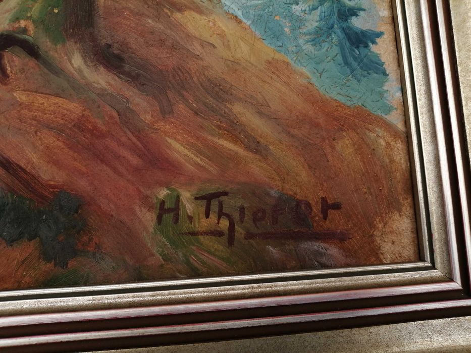 Tablou, ulei pe panou, H. Thierot - pictura originala