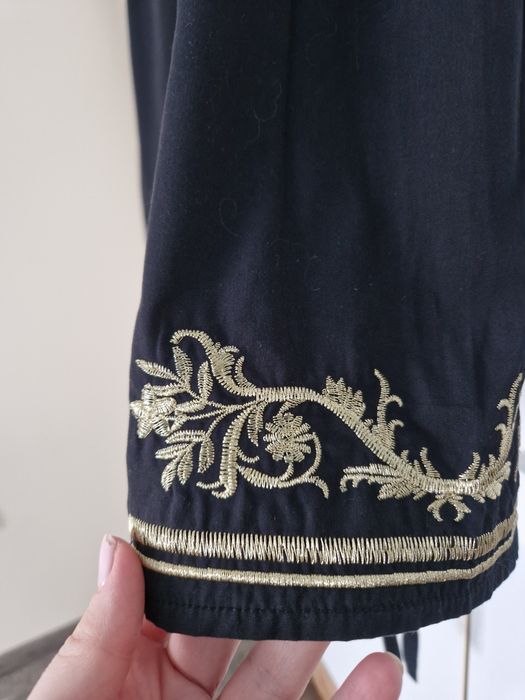 Дамска черна елегантна риза