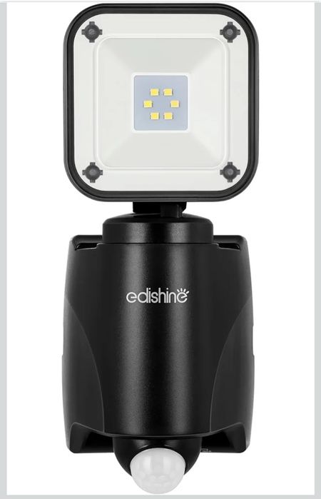 Proiector LED exterior EDISHINE cu senzor de mișcare, 300 lm, IP44, pe baterii