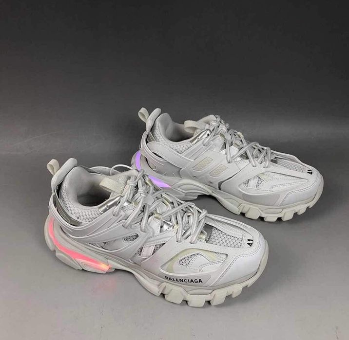 Balenciaga track led alb