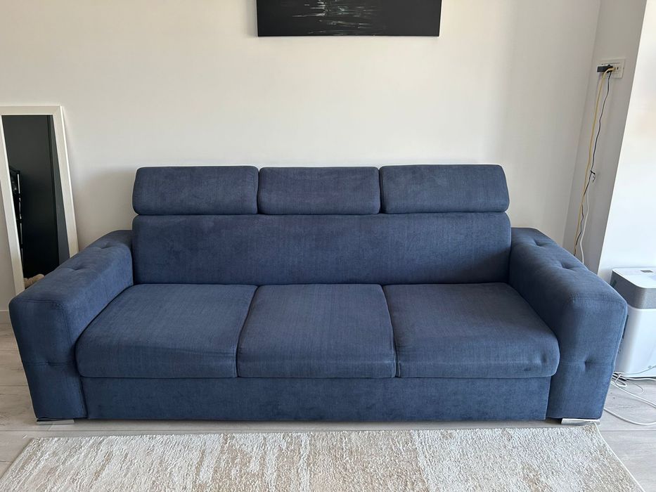 Canapea Extensibilă 3 locuri BELLAGIO, cu tetiere reglabile