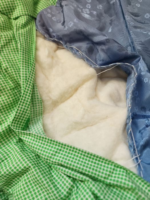 Одеяло ватное, из белой ваты