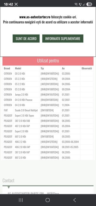 Vând electromotor Mitsubishi, fiat, Peugeot, Citroen