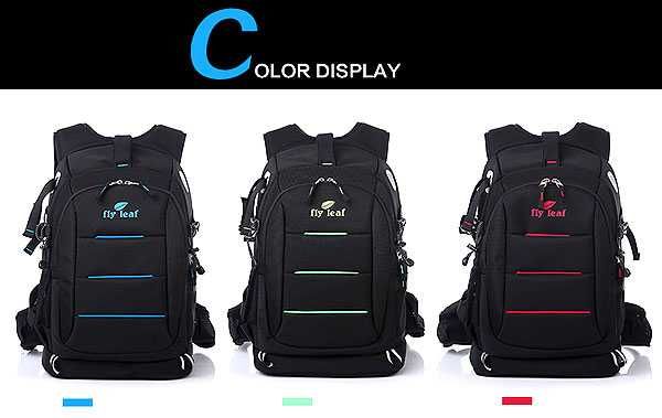 Фоторюкзак FlyLeaf Green Red Blue