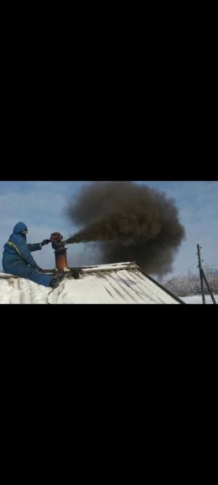 Чистка дымохода в