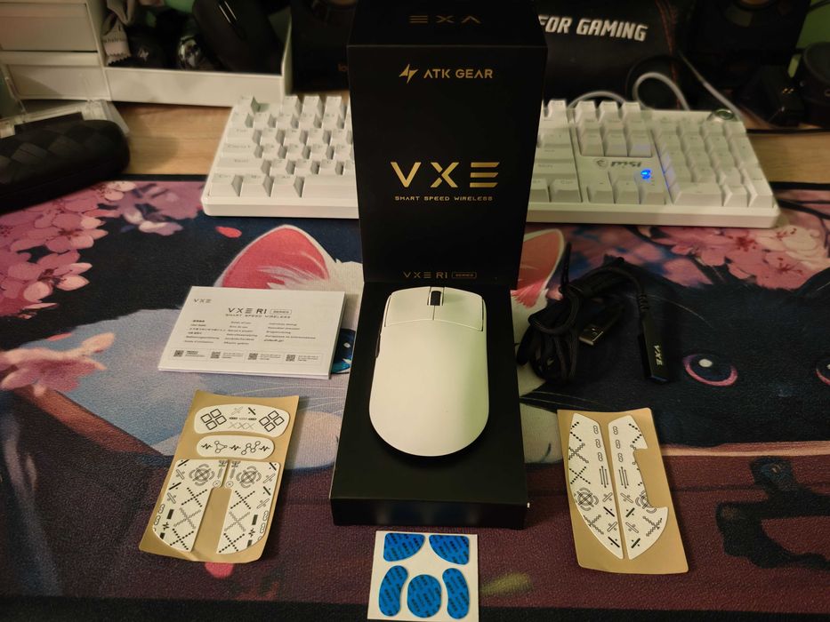 Ултралека Безжична Геймърска мишка VXE Dragonfly R1 Pro Max 1K (4K compatible)