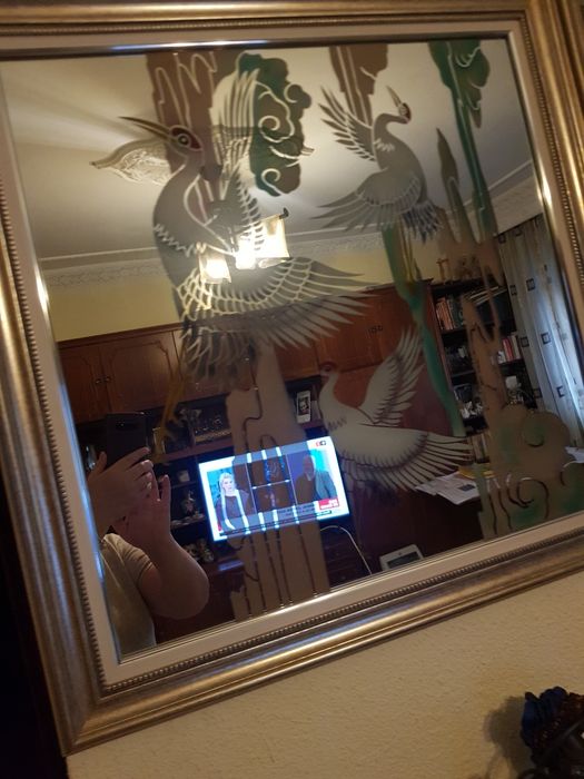 Tablouri picturi pe oglinda. Set de patru tablouri pe oglinda. Deosebi
