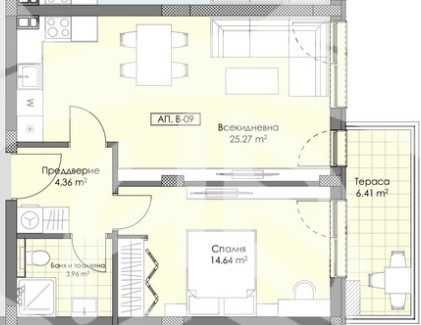 Двустаен апартамент Остромила