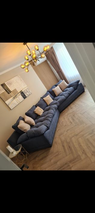 Coltar Relaxa  cu perne sezut din puf de gasca 390x125,Nou nefolosit