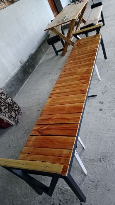 Скамейка в стиле лофт