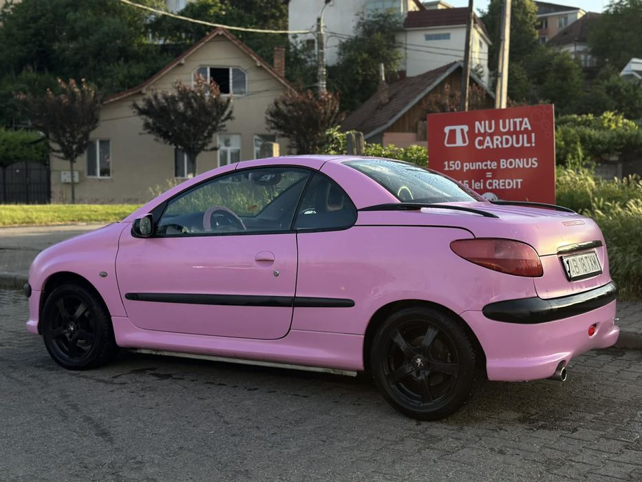 Se vinde Peugeot 206cc roz decapotabil