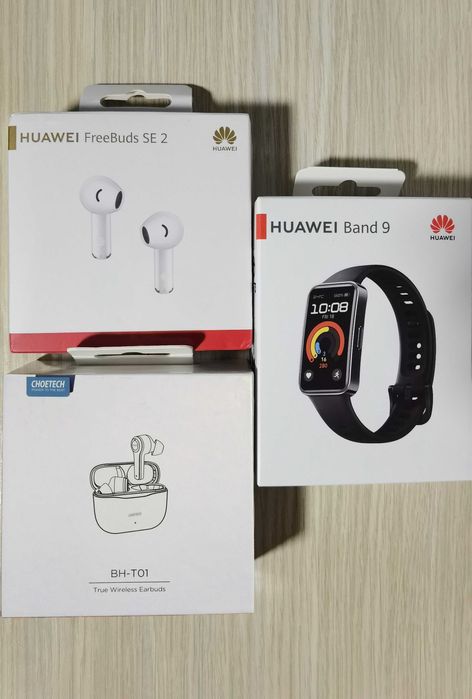 Casti Audio Wireless Bluetooth Huawei Bratara Band Smartwatch Fitness