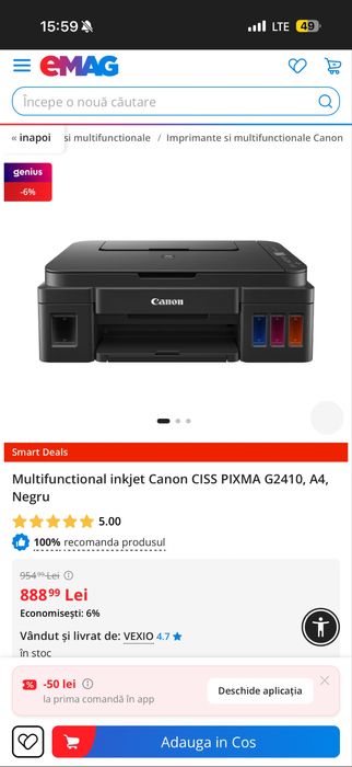 Imprimanta canon pixma g2410