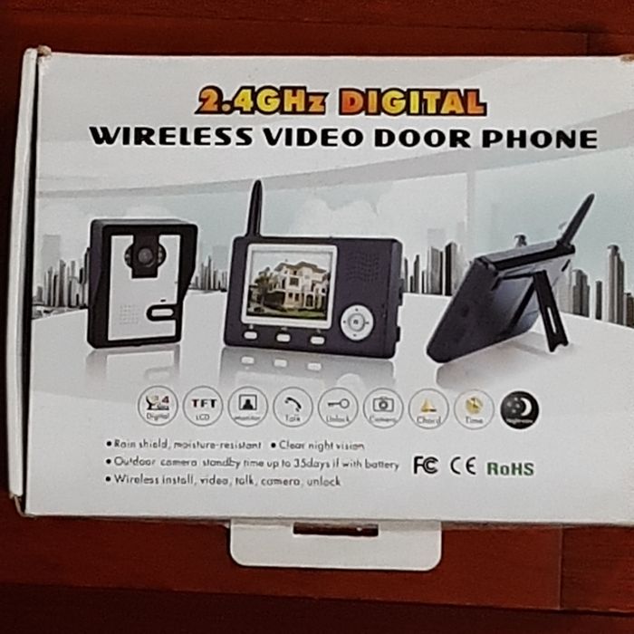 Interfon nou, inteligent, wireless, ecran color, diagonală 9 cm.
