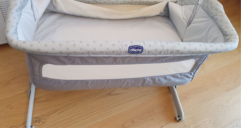 Patut co-sleeper pentru bebelusi Chicco NEXT2ME Dream, sage, 0 luni+