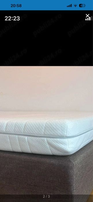 Boxspring pat cu saltea inclusa 140,200