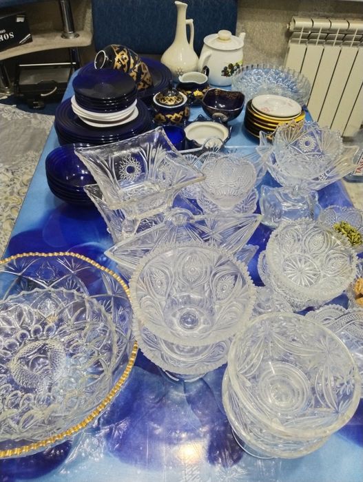 Посуды. Хрусталь по 500тг