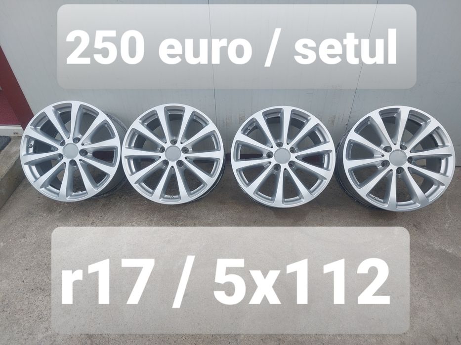 Set jante aluminiu originale r17 / Mercedes Vw Audi Skoda Seat / 5x112