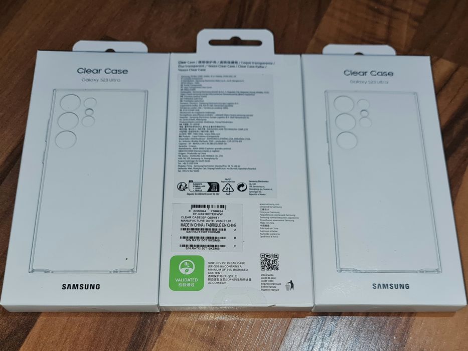 Husa originala Samsung Clear Case Galaxy S23 Ultra S918