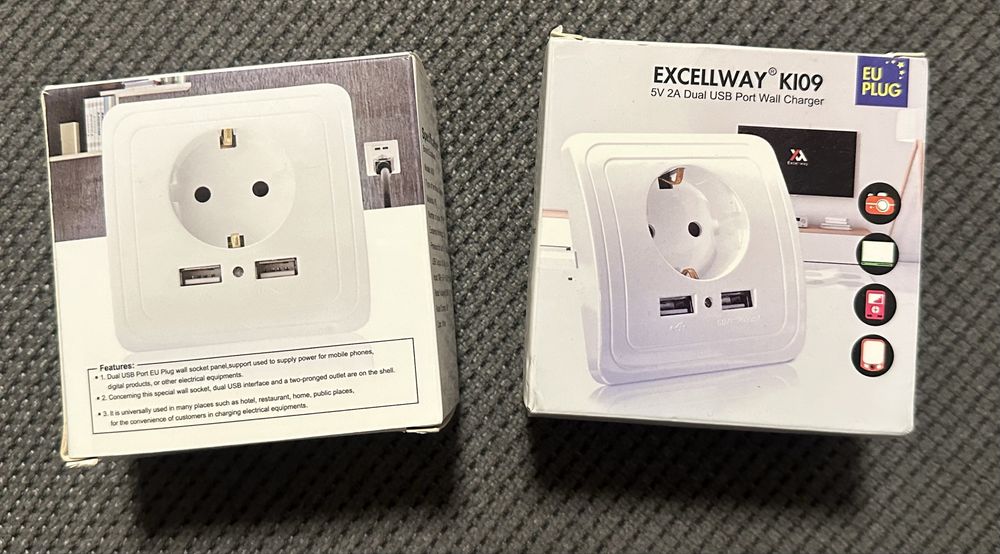 2бр. Контакт с Dual USB порт