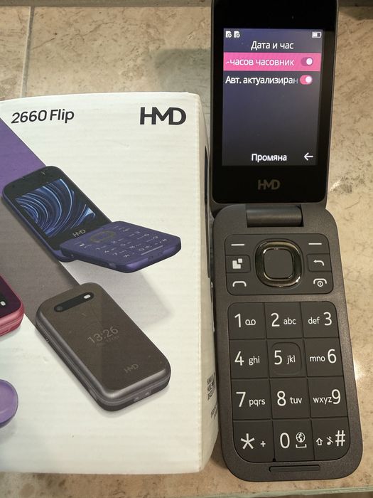 Мобилен телефон GSM HMD 2660 FLIP BLACK 2.80
