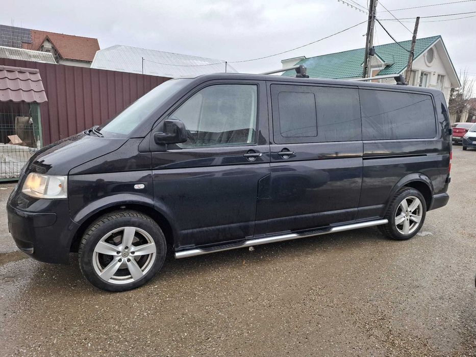 VW Transporter T5 F60-Edition Autoutilitara 5 locuri 6 usi 2008 2.5TDi 180 CP E4 CutieAut AC Piele, recent adus