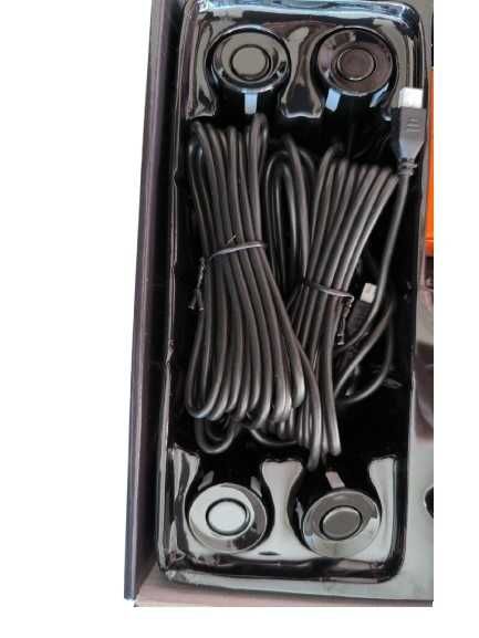 Парктроник за кола, за заден монтаж, Led- Slim, черни датчици