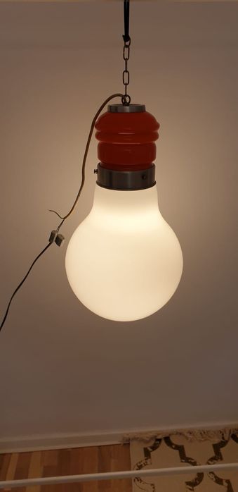 Accesoriu decorațiune lumina vintage colectie opalina Italia 1960