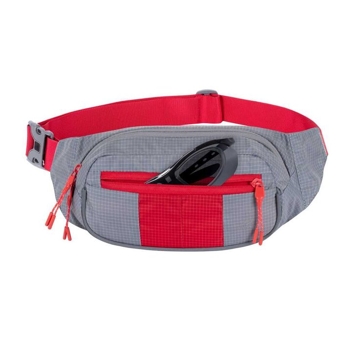 ^Поясная сумка RIVACASE 5215 grey/red Waist bag for mobile devices /12