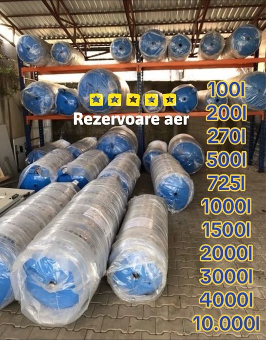 Rezervoare aer 100l 270l 500l 750l 1000l 1500l 2000l 3000l -10.000l