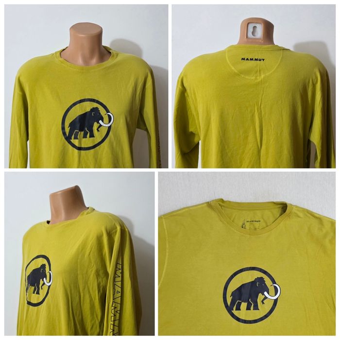 Bluza Mammut Snow Longsleeve ptr bărbați, mărimea L, galben