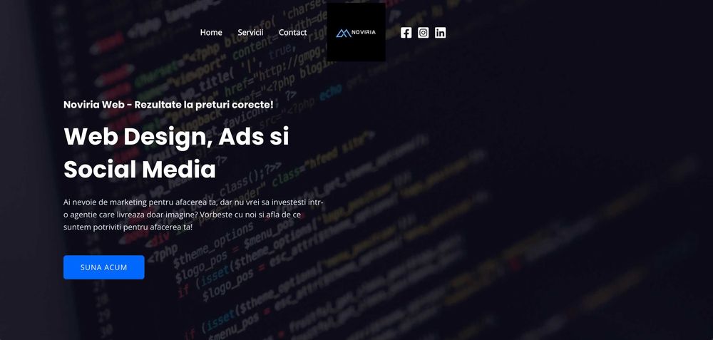 Creare Site Web de Prezentare