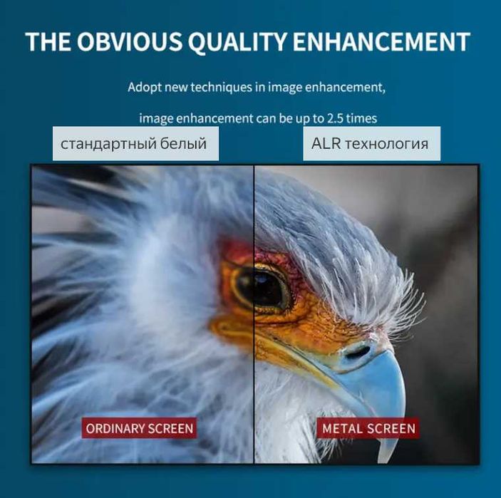 Экран для проректора на триноге  ALR технология , переносной .