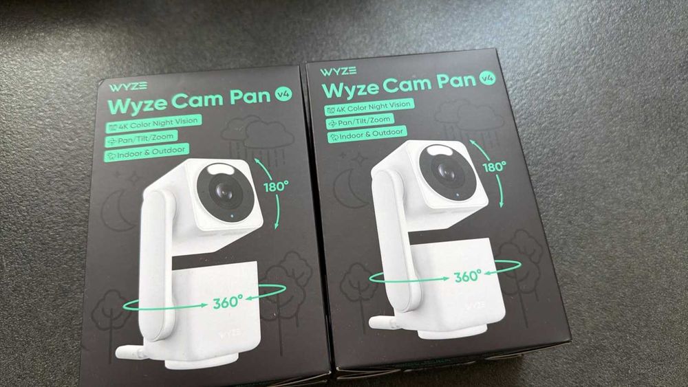 Камера Wyze Cam Pan V4,  вътрешна и външна IP камера, бебефон