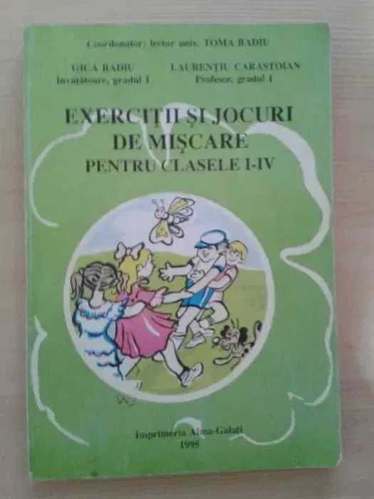 Carte Exercitii si Jocuri de miscare pentru clasele 1-4