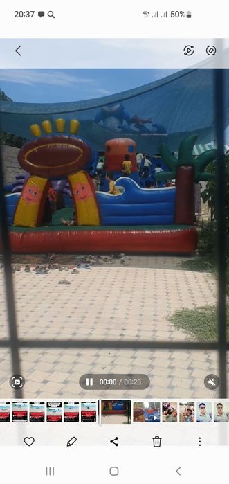 Батут 12×6 метир 2 та матори бор ишлайди батут ескирган ремот талаб