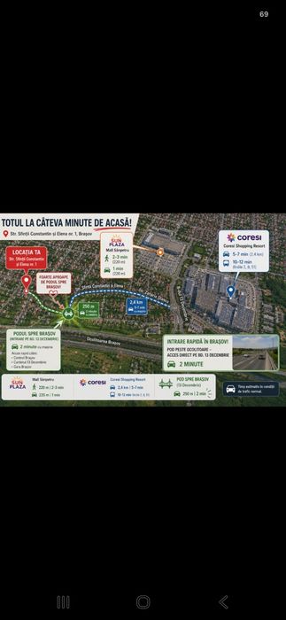 "Proprietar | 3 camere | Etaj 1 | Bloc cu 8 apartamente | Parcare + Boxă | 300 m Mall Sânpetru"