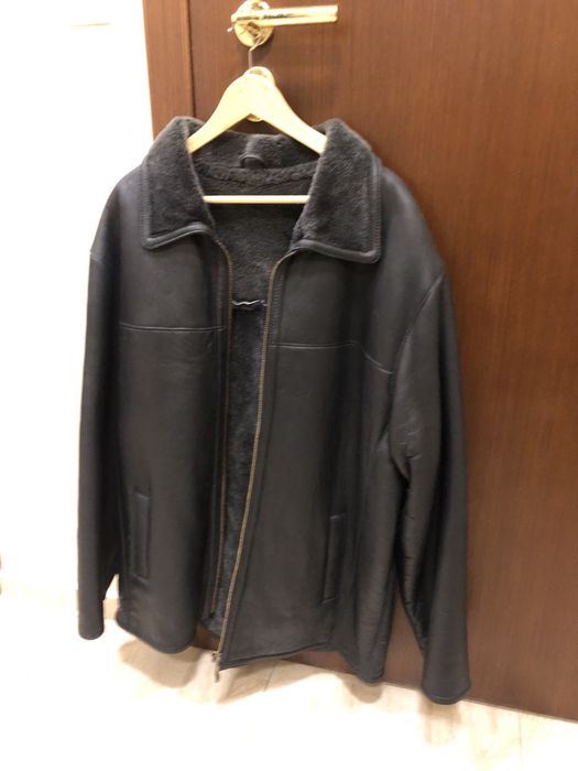 Мъжки кожух от естествена кожа