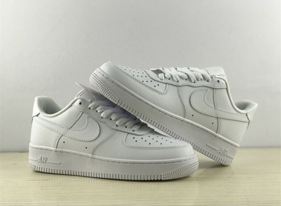 *LuX* Adidasi Nike AirForce 1 Triple White Low calitate TOP