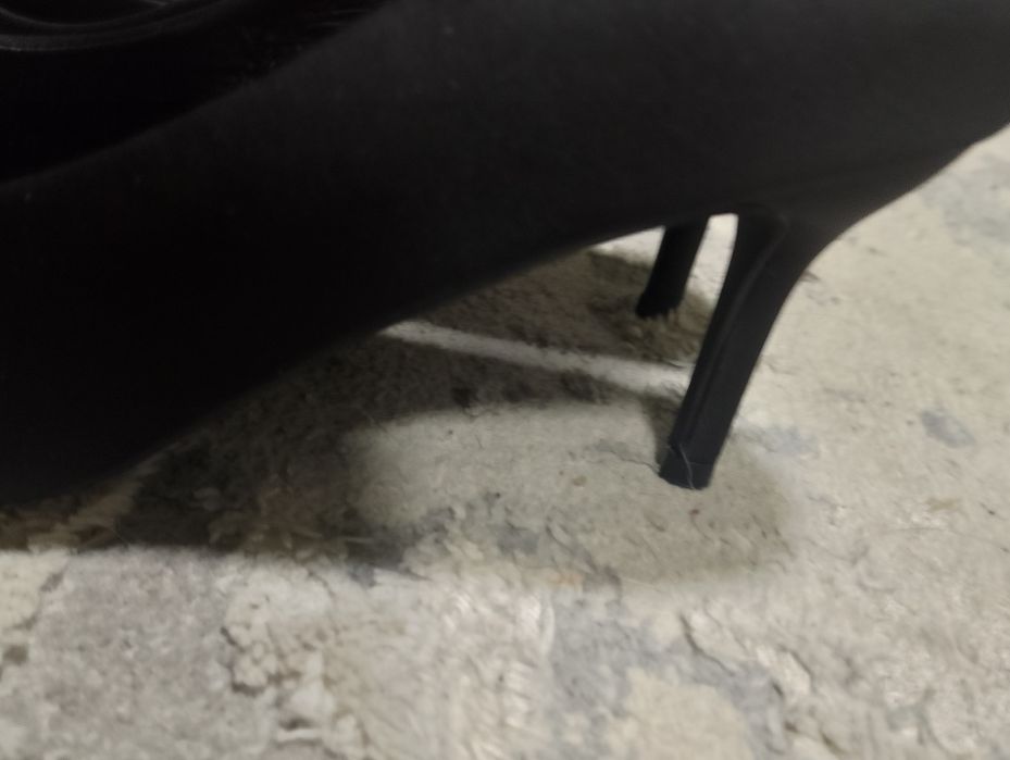 Туфли черные , кожаные