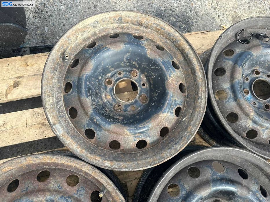 Set 4 Jante Roti Tabla 15 R15 Peugeot Partner 2002 - 2008 Cod 2150740 [X4046]