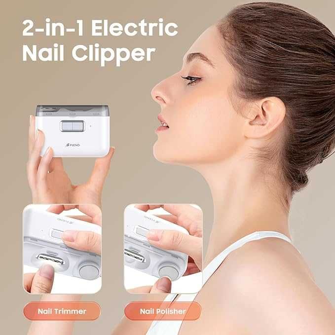 Unghiera electrica 2in1 pt taierea + pilire unghii, REDUS de la 149RON